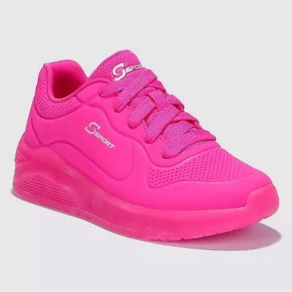 S Sport by Skeckers Girls' Conny Sneakers - Hot Pink, 2 - Picture 1 of 3